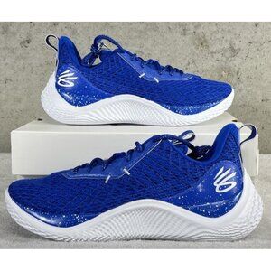 NEW Under Armour Team Curry 10 Blue Basketball Shoes Sneakers Mens Size 11.5